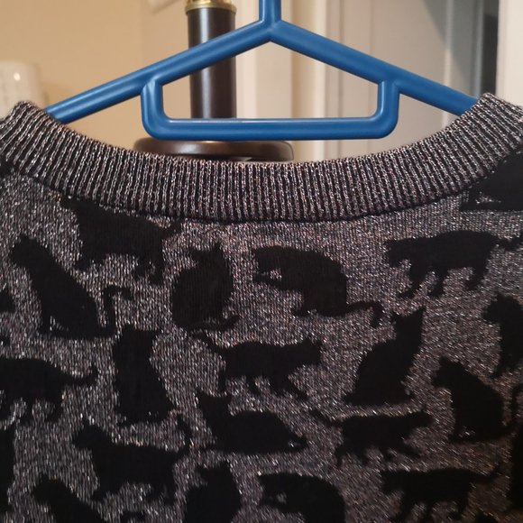 3/$20 H&M black cat pullover sweater - Picture 6 of 12